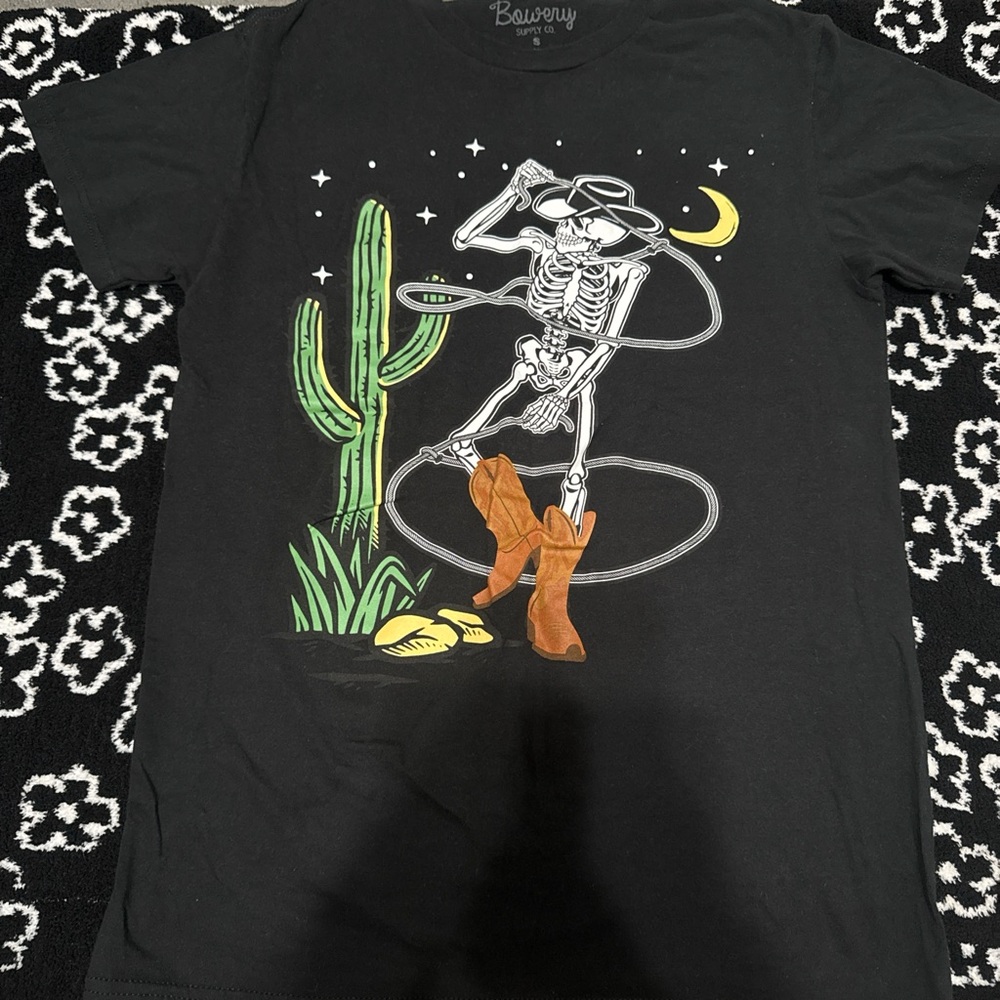 Bawdry Black Graphic Tee - Short Sleeve